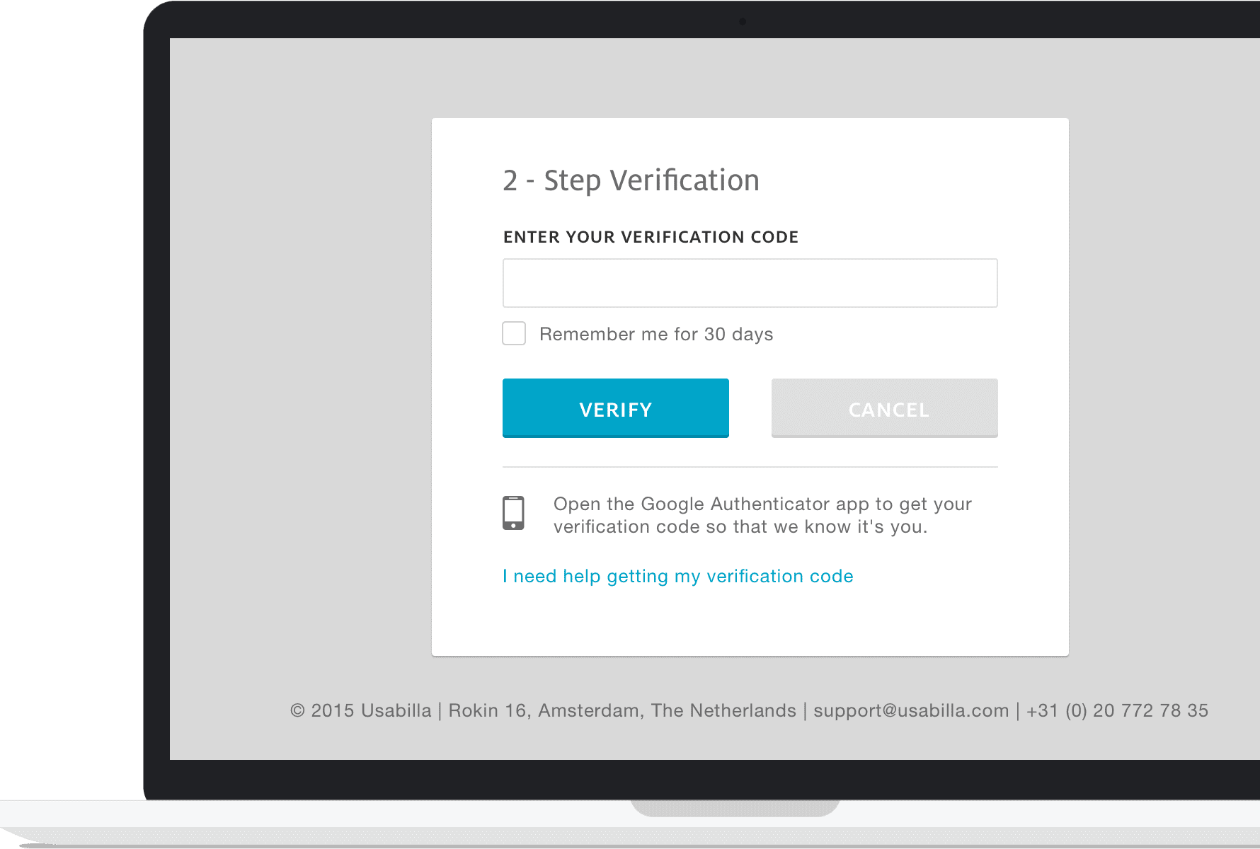 Two-factor verification