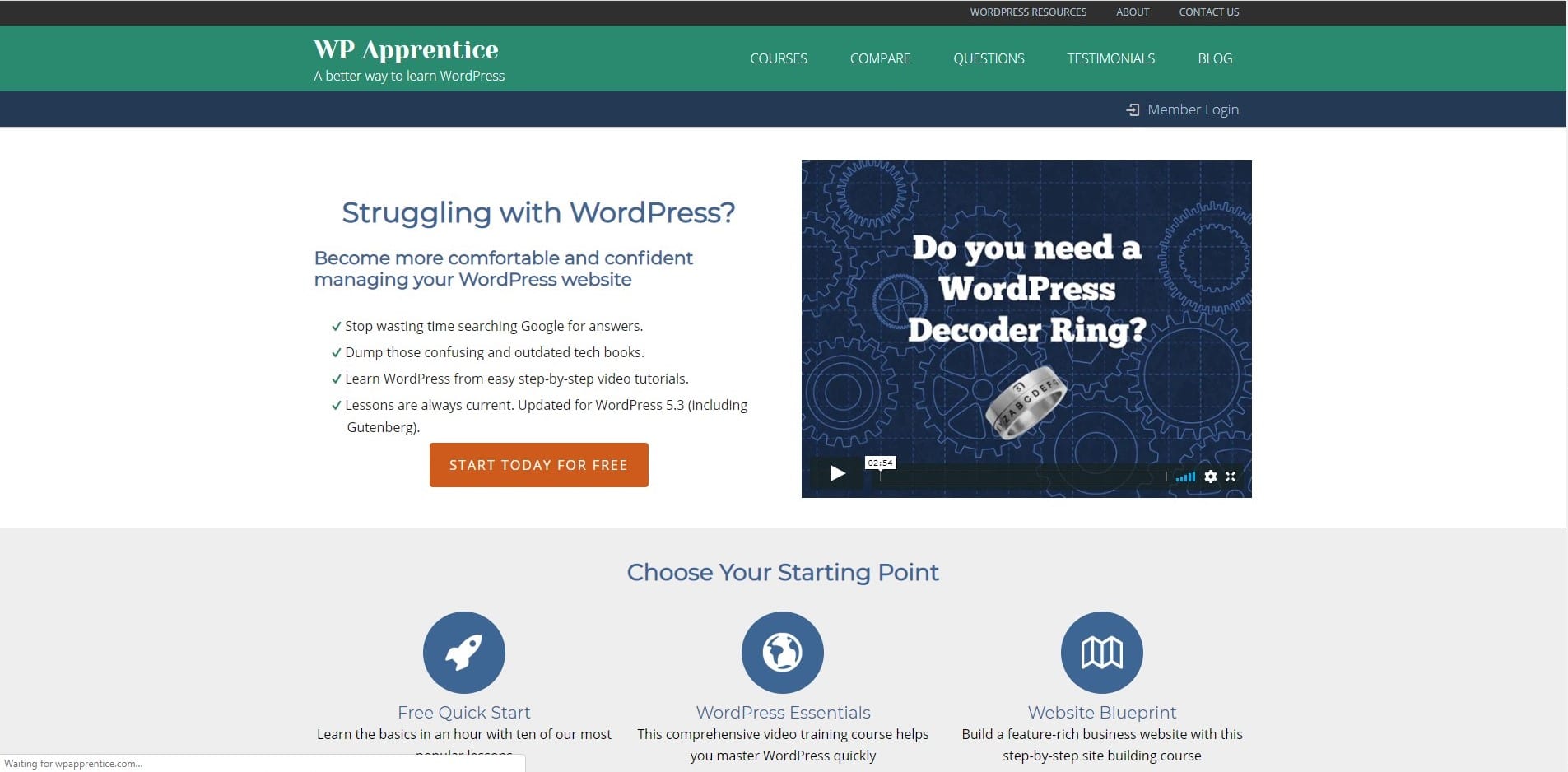 Learn WordPress with WP apprentice