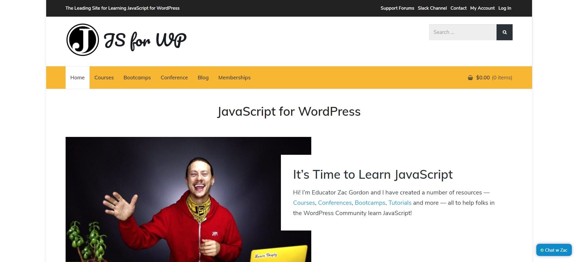 Learn WordPress with JavaScript for WordPress
