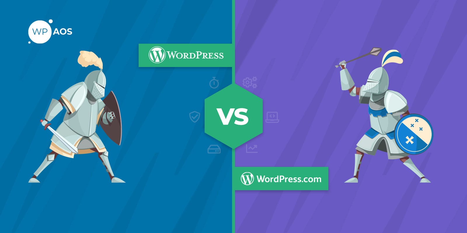 WordPress.com, WordPress.org, CMS, Infographics, wpaos