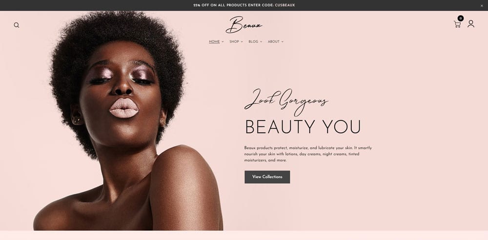 Beaux Theme, Best WooCommerce themes, Cosmetics body care shops, WordPress Maintenance, wpaos