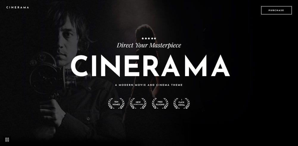 Cinerama Theme, Best WooCommerce themes, online movies shops, WordPress Maintenance, wpaos