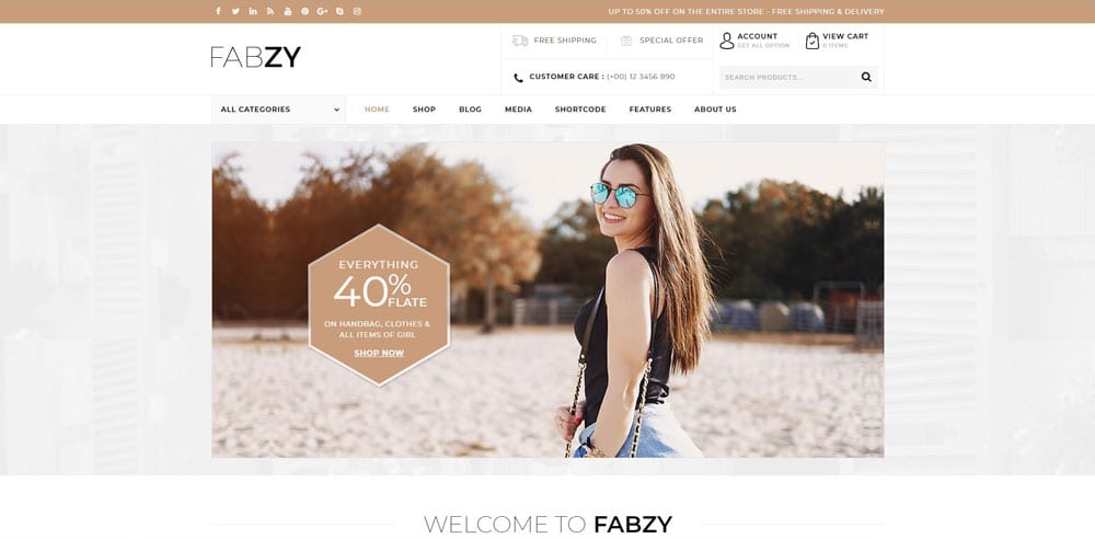 Fabzy Theme, Best WooCommerce themes, Shoe Shop, WordPress Maintenance, wpaos