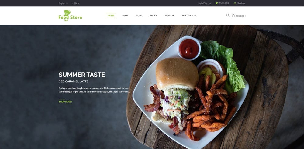 Food Store Theme, Best WooCommerce themes, online food shops, WordPress Maintenance, wpaos