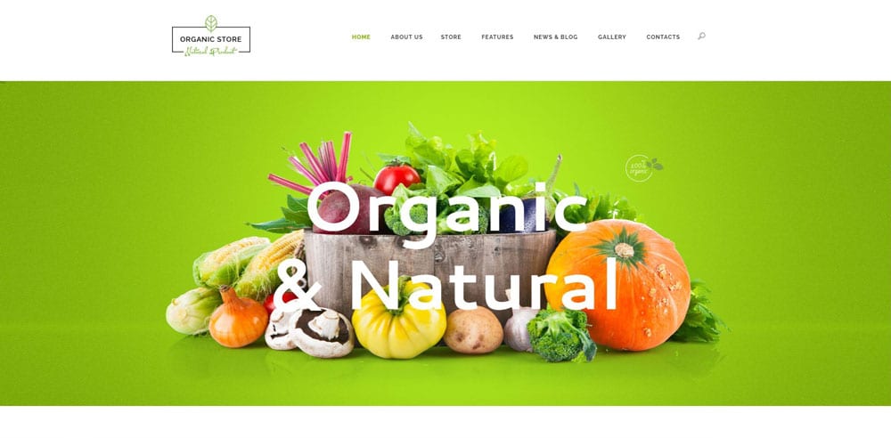 Organic Store Theme, Best WooCommerce themes, online food shops, WordPress Maintenance, wpaos