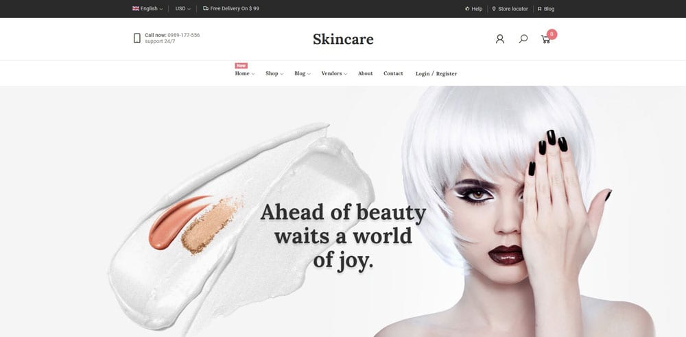 Skincare Theme, WordPress Maintenance, wpaos
