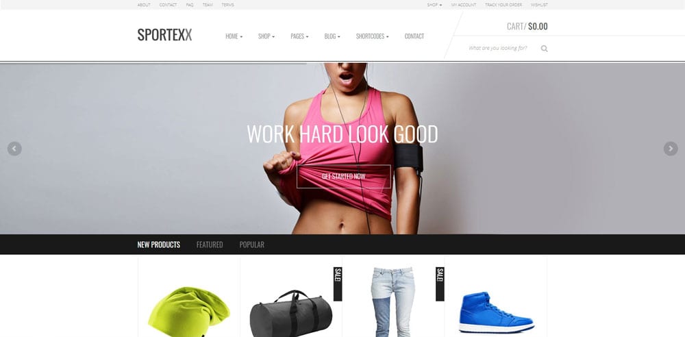 Sportexx Theme, Best WooCommerce themes, online sports shops, WordPress Maintenance, wpaos