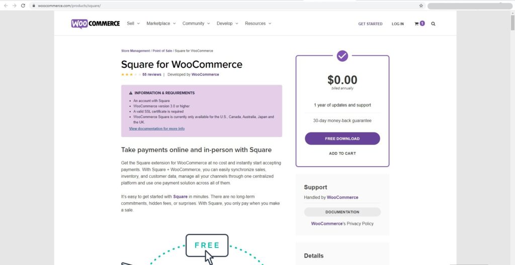 Square wooCommerce