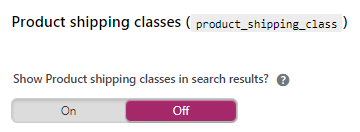 woocommerce product shipping classes